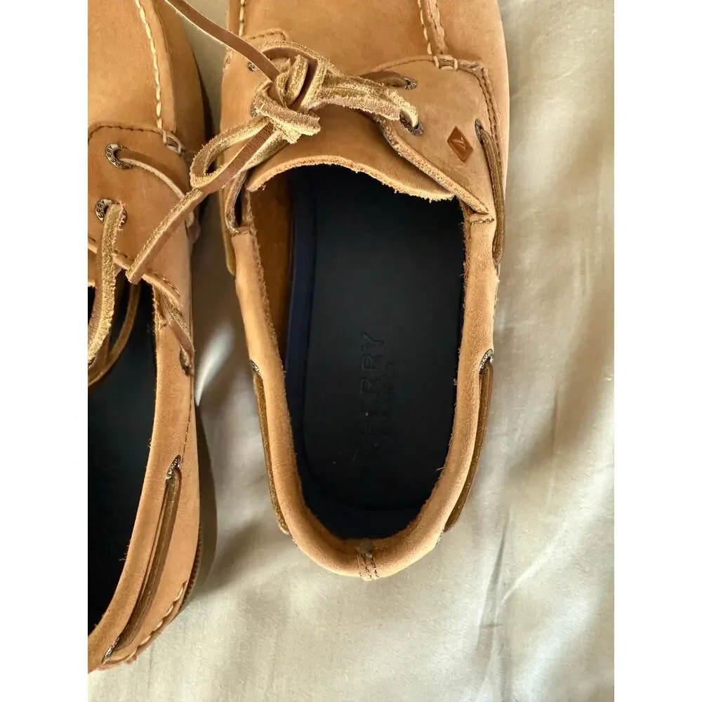 Sperry tan loafer shoes size 4.5
